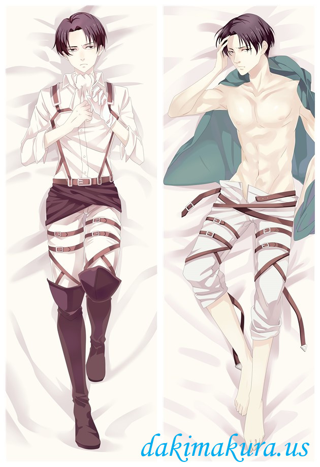 Levi Ackerman - Attack On Titan Hugging body anime cuddle pillow covers